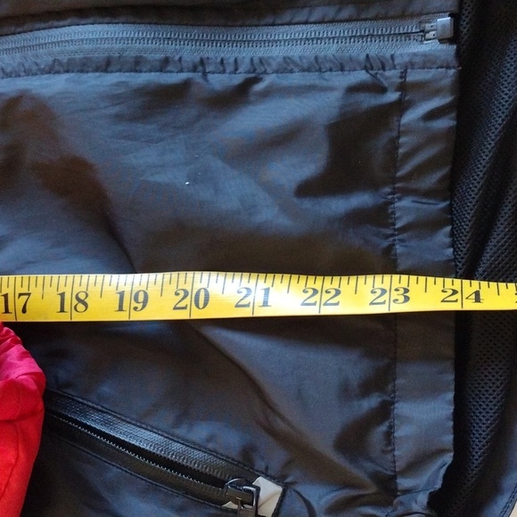 Southpole Windbreaker Men M Hoodie Red Black Zipped Pockets Colorblock Junior - Picture 5 of 7